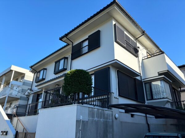 千葉県船橋市松が丘　A様邸　外壁補修・外壁塗装工事（1）