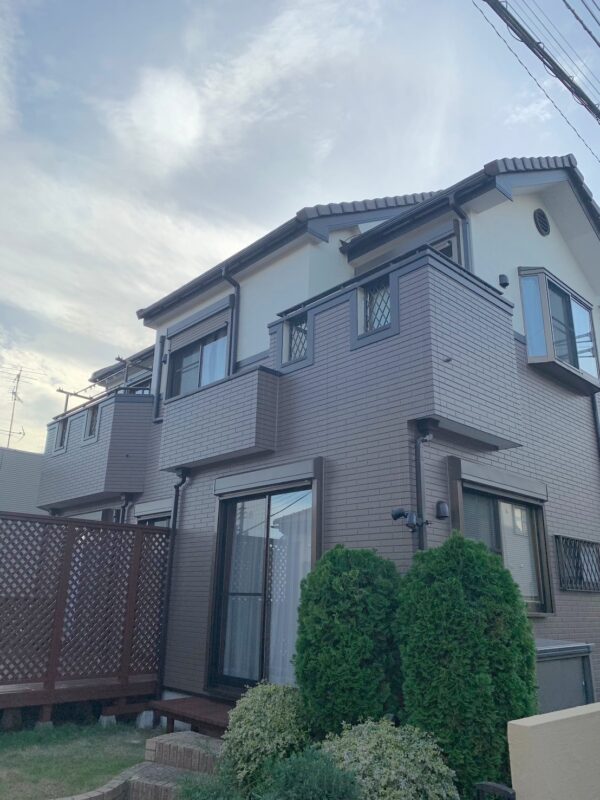 千葉県船橋市美咲 K様邸 外壁塗装と塀の塗装工事