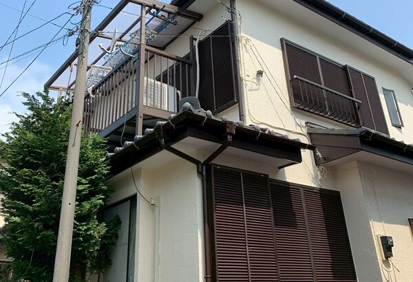 千葉県松戸市六高台・T様邸｜外壁塗装・雨どい交換 (1)
