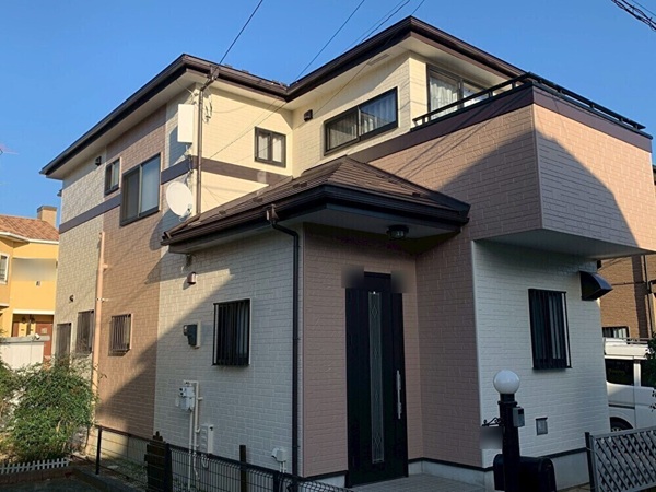 船橋市三咲・K様邸|外壁塗装・屋根カバー工法(スーパーガルテクト使用)