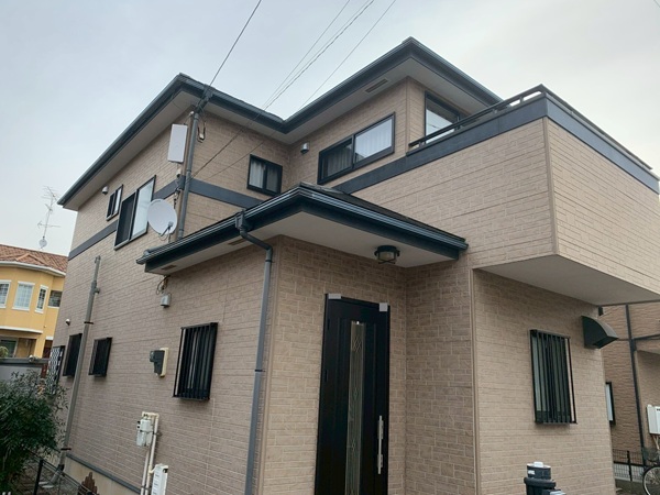 船橋市三咲・K様邸|外壁塗装・屋根カバー工法(スーパーガルテクト使用) (1)
