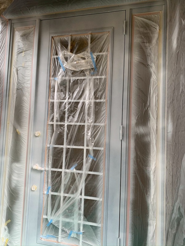 船橋市三咲S様邸|玄関ドア塗装 (2)