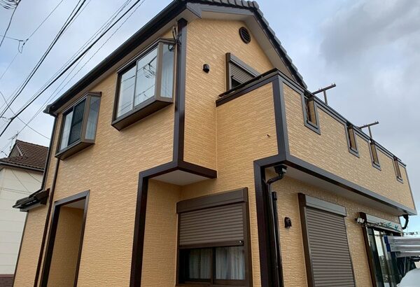 船橋市三咲S様邸外壁塗装｜ブラウン系からひまわりのような明るいデザインへ！ (31)