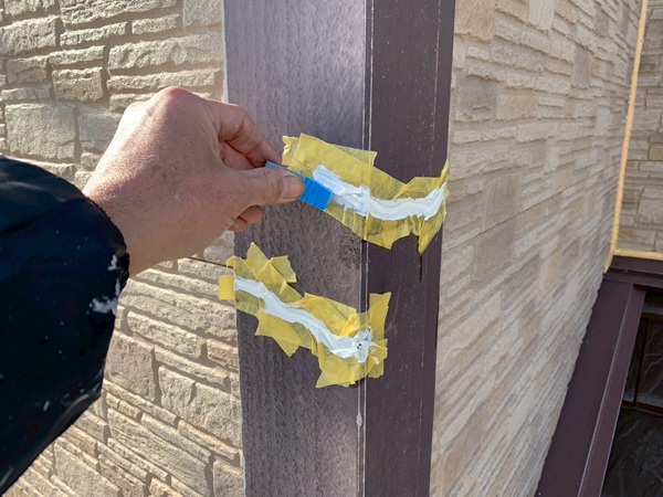 船橋市三咲S様邸外壁塗装｜ブラウン系からひまわりのような明るいデザインへ！ (4)