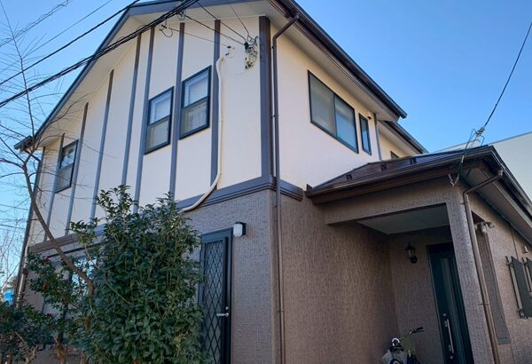 船橋市馬込町H様邸屋根塗装・外壁塗装｜無機塗料でツートン仕上げ (1)