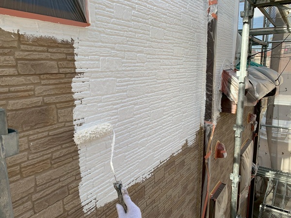 船橋市三咲S様邸外壁塗装｜ブラウン系からひまわりのような明るいデザインへ！ (8)