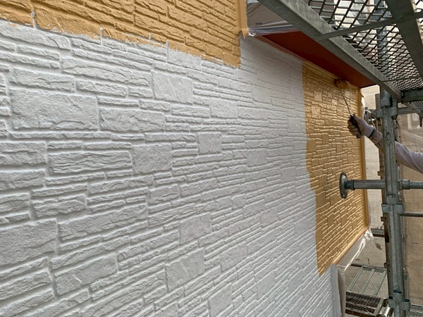 船橋市三咲S様邸外壁塗装｜ブラウン系からひまわりのような明るいデザインへ！ (11)