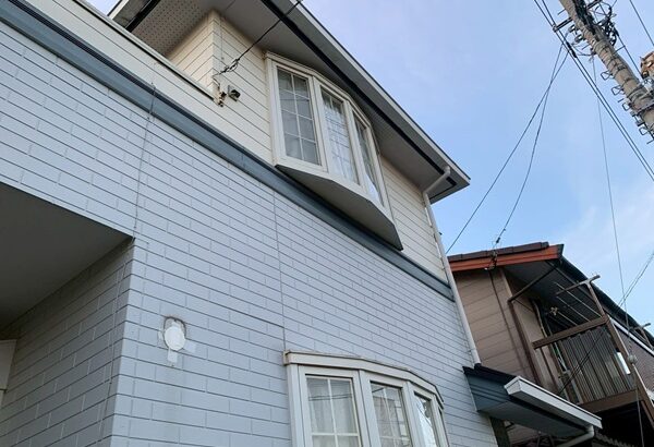船橋市豊富町F様邸屋根塗装・外壁塗装・雨樋交換 (1)