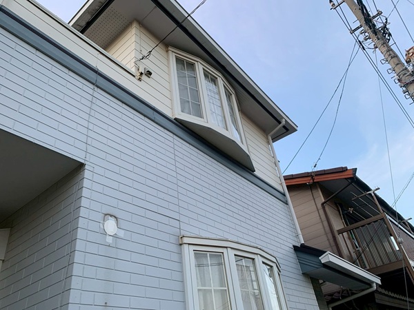 船橋市豊富町F様邸屋根塗装・外壁塗装・雨樋交換 (1)
