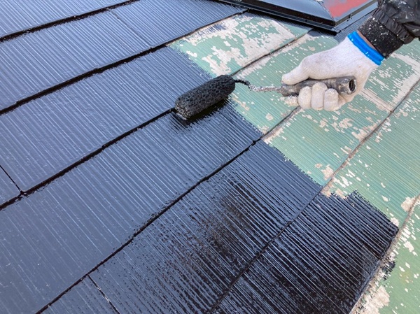 千葉県船橋市本中山S様邸｜外壁塗装(SR-405+SR-427)屋根塗装(ブラック) (42)