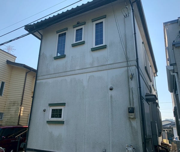 船橋市豊富町A様邸外壁塗装、雨樋交換 (1)