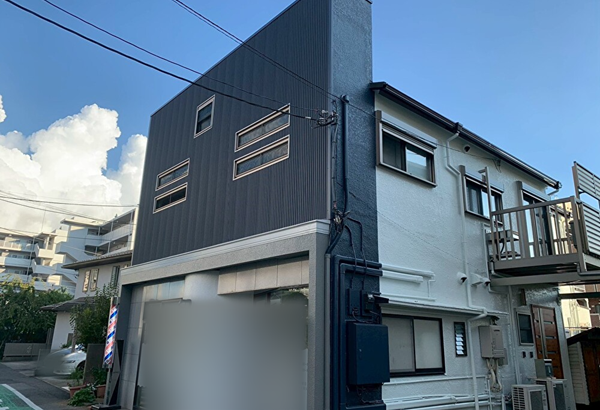 船橋市高根台A様・店舗兼住宅|外壁塗装・屋根塗装・外壁部分張り替え (1)