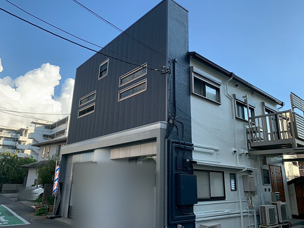船橋市高根台A様・店舗兼住宅|外壁塗装・屋根塗装・外壁部分張り替え (1)