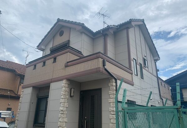 船橋市三咲Y様邸｜屋根塗装・外壁塗装・塀塗装・付帯部塗装・バルコニートップコート塗り替え (4)