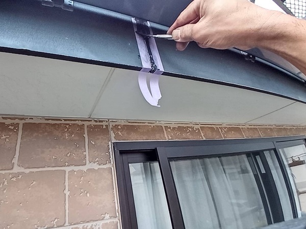 船橋市三咲I様邸|外壁塗装・屋根カバー工法(ディプロマット)・雨樋金具交換・トップコート塗り替え (2)